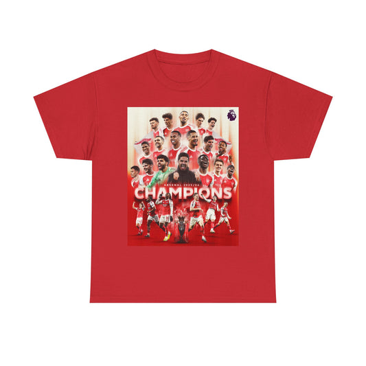 Arsenal 25/26 Premier League Champions Team Photo T-Shirt