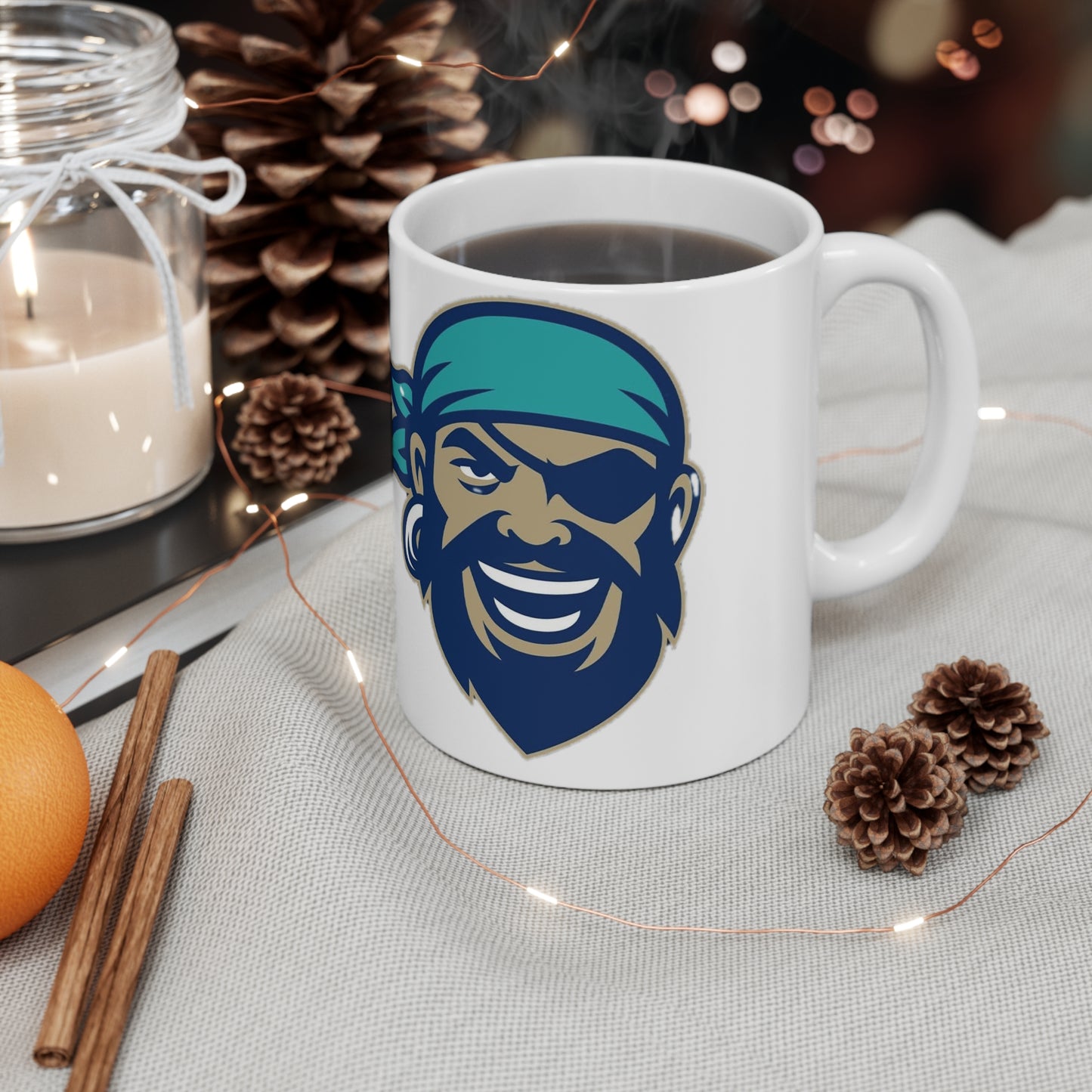 Orlando Pirates Logo Coffee Mug - 11oz & 15oz Ceramic Mug with Bold Buccaneer Design