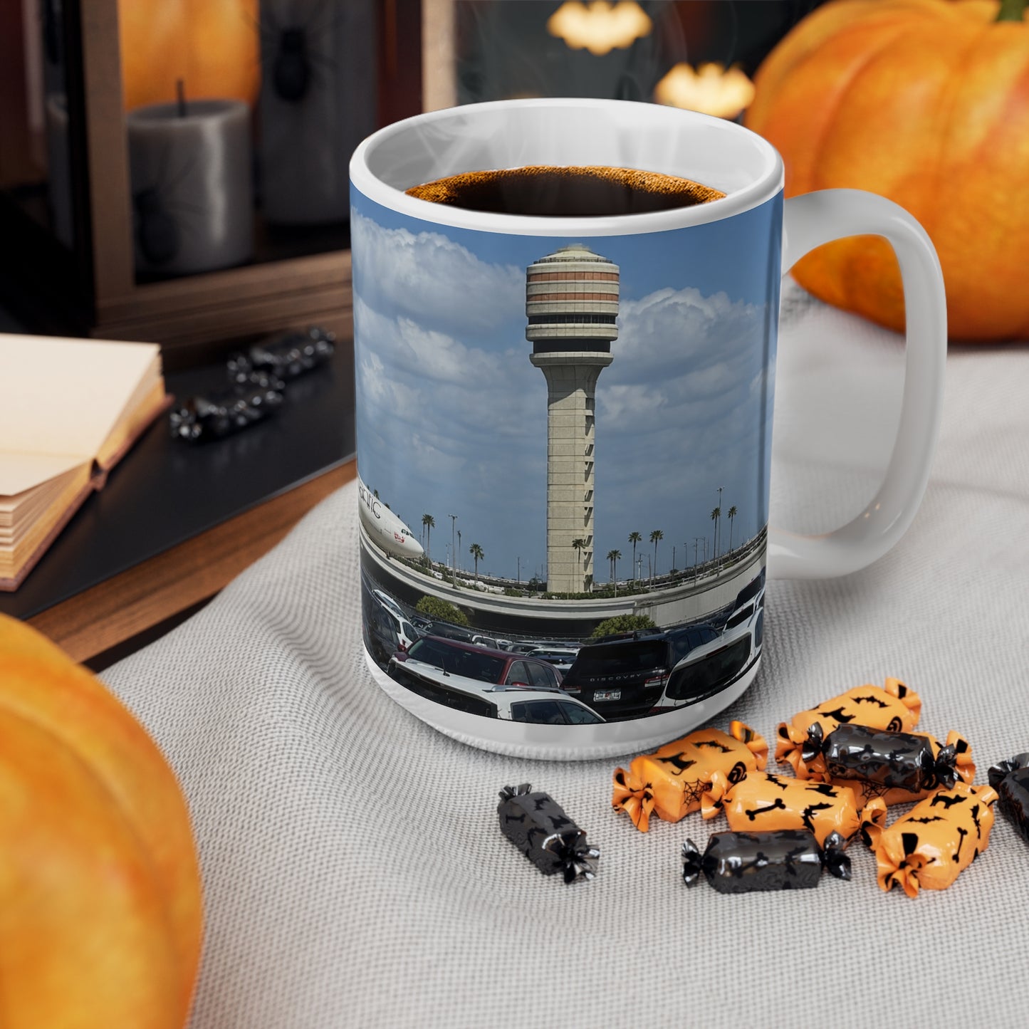 Virgin Atlantic at Orlando International Airport Photo Mug — Virgin Atlantic Jet Ceramic Coffee Cup (11oz/15oz)