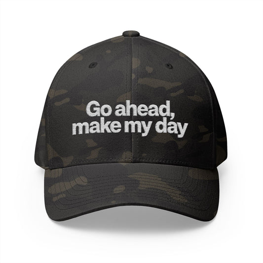 Go Ahead Make My Day Embroidered Cap — Attitude Baseball Hat