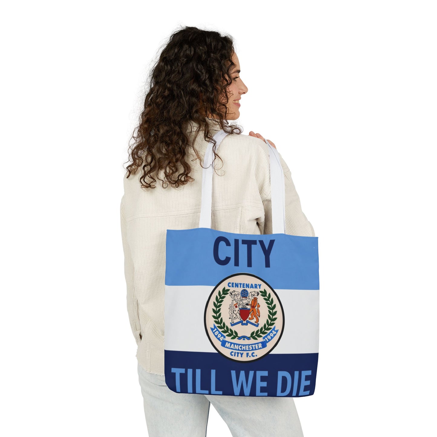 City Till We Die Canvas Tote Bag — Football Fan Flag Tote