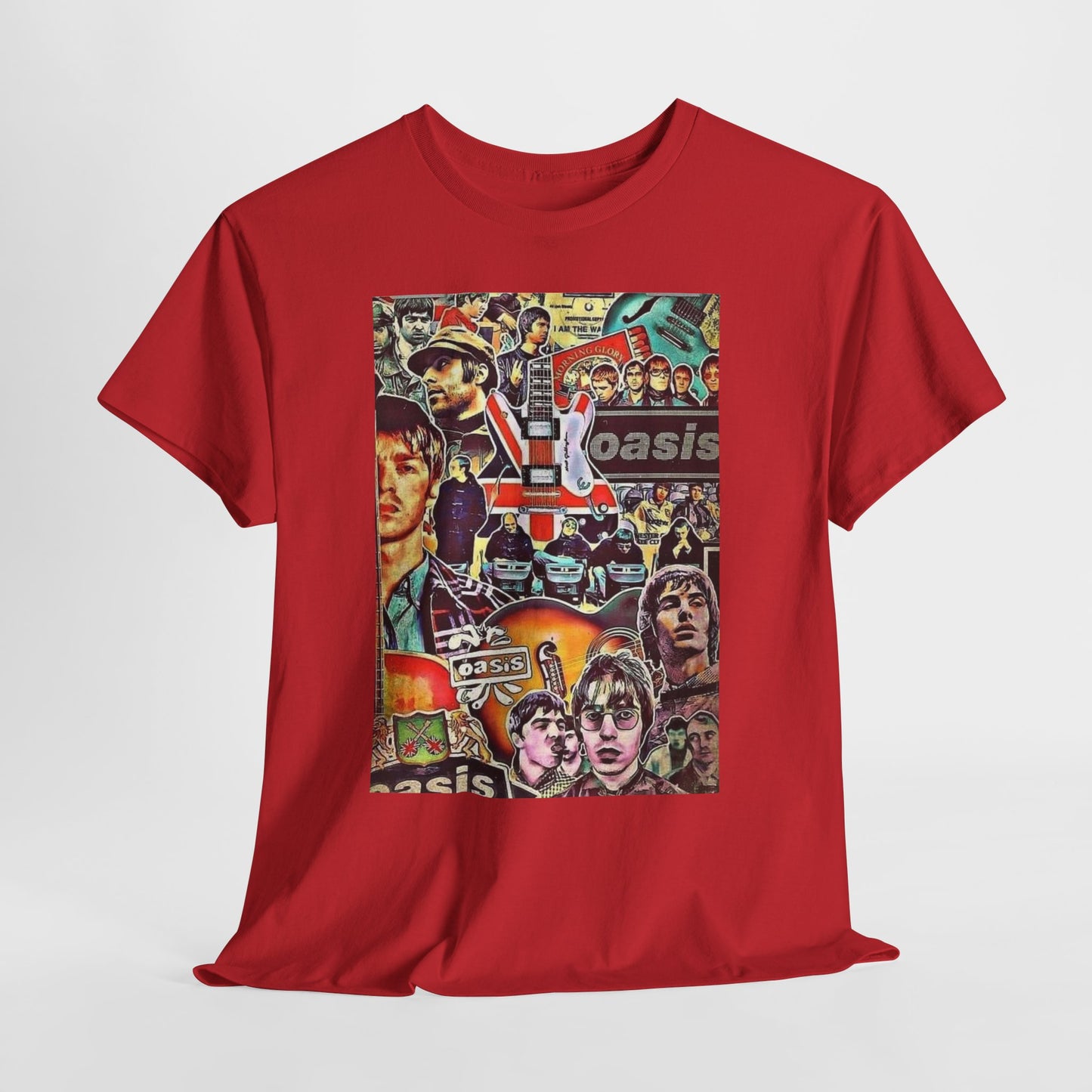 Oasis Collage T-Shirt – Retro Britpop Band Graphic Tee