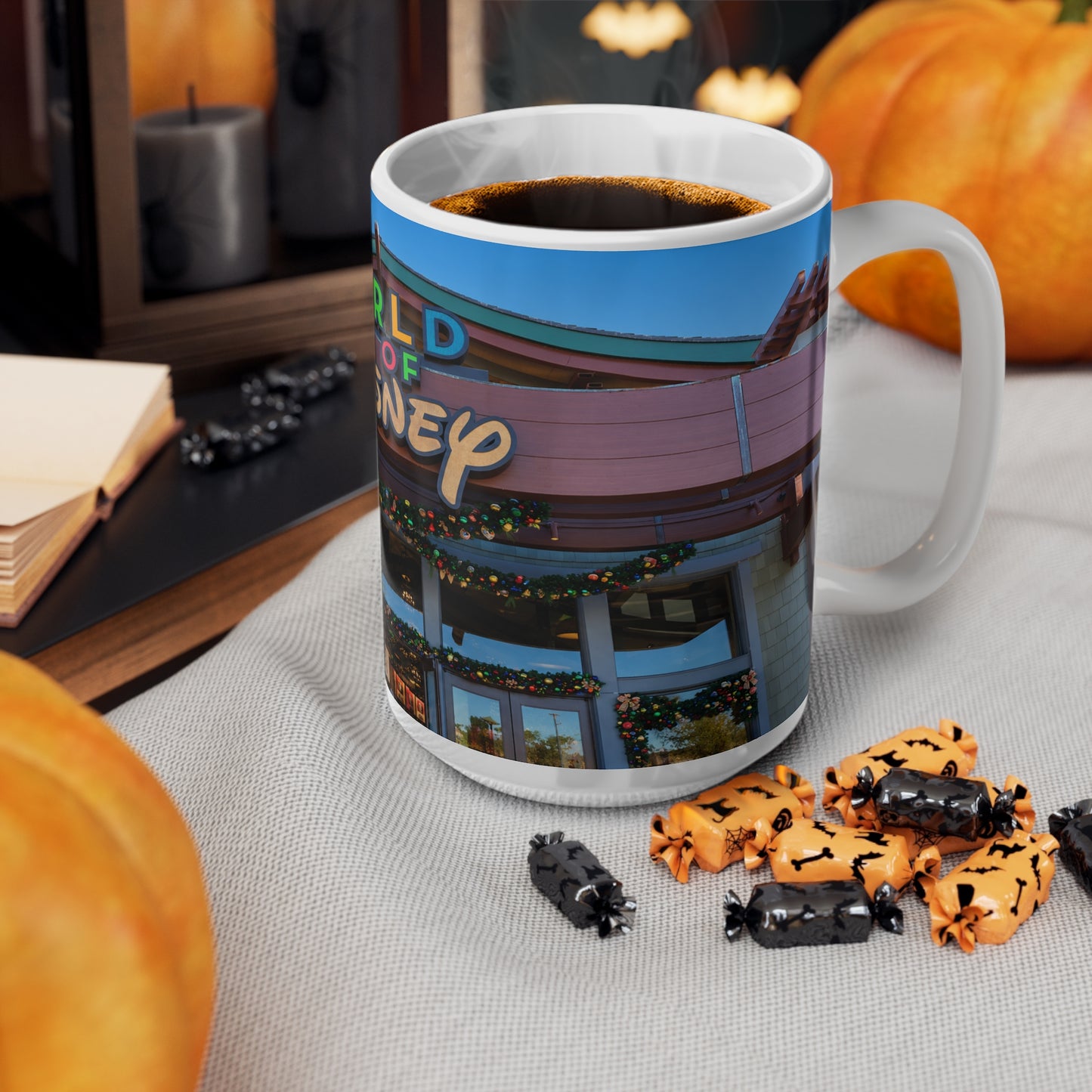 World of Disney Store Sign Ceramic Mug — Theme Park Souvenir Coffee Cup (11oz & 15oz)