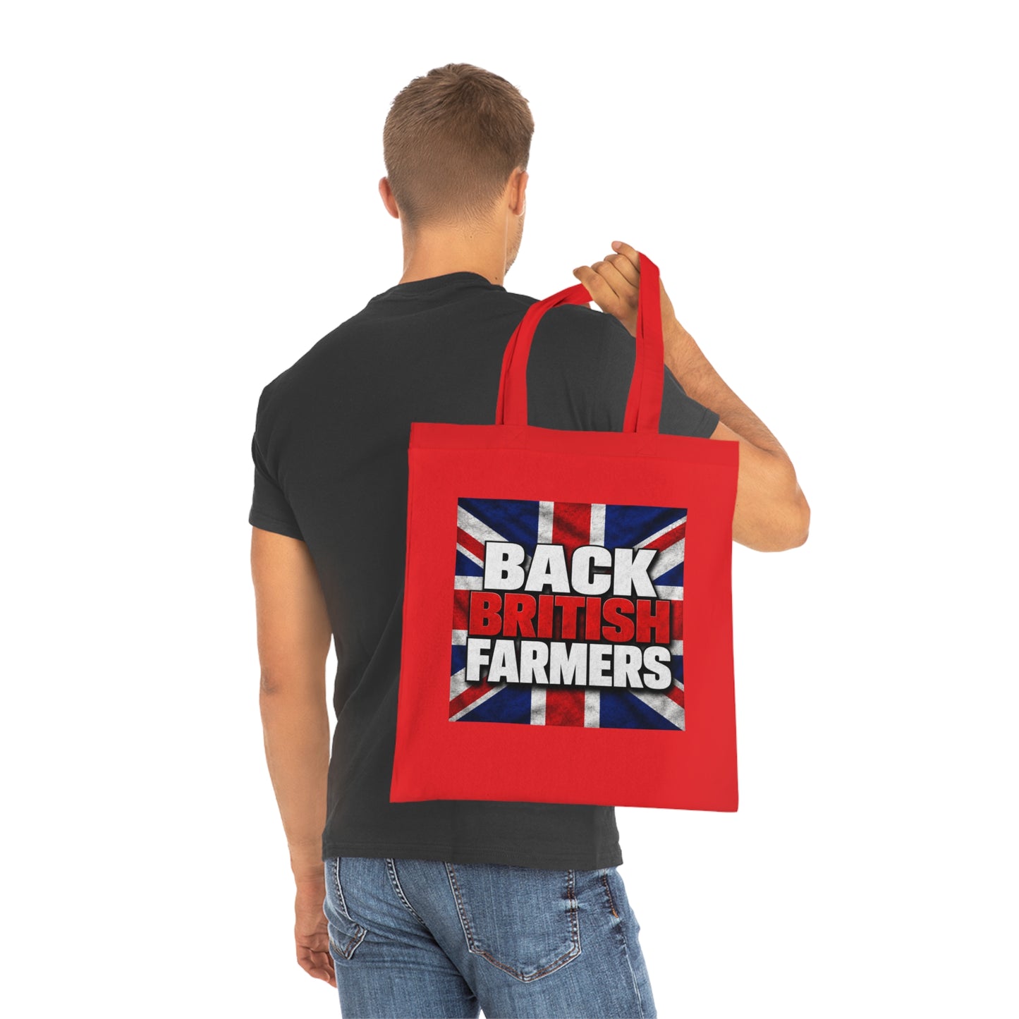 Back British Farmers Tote Bag — Union Jack Cotton Shopper
