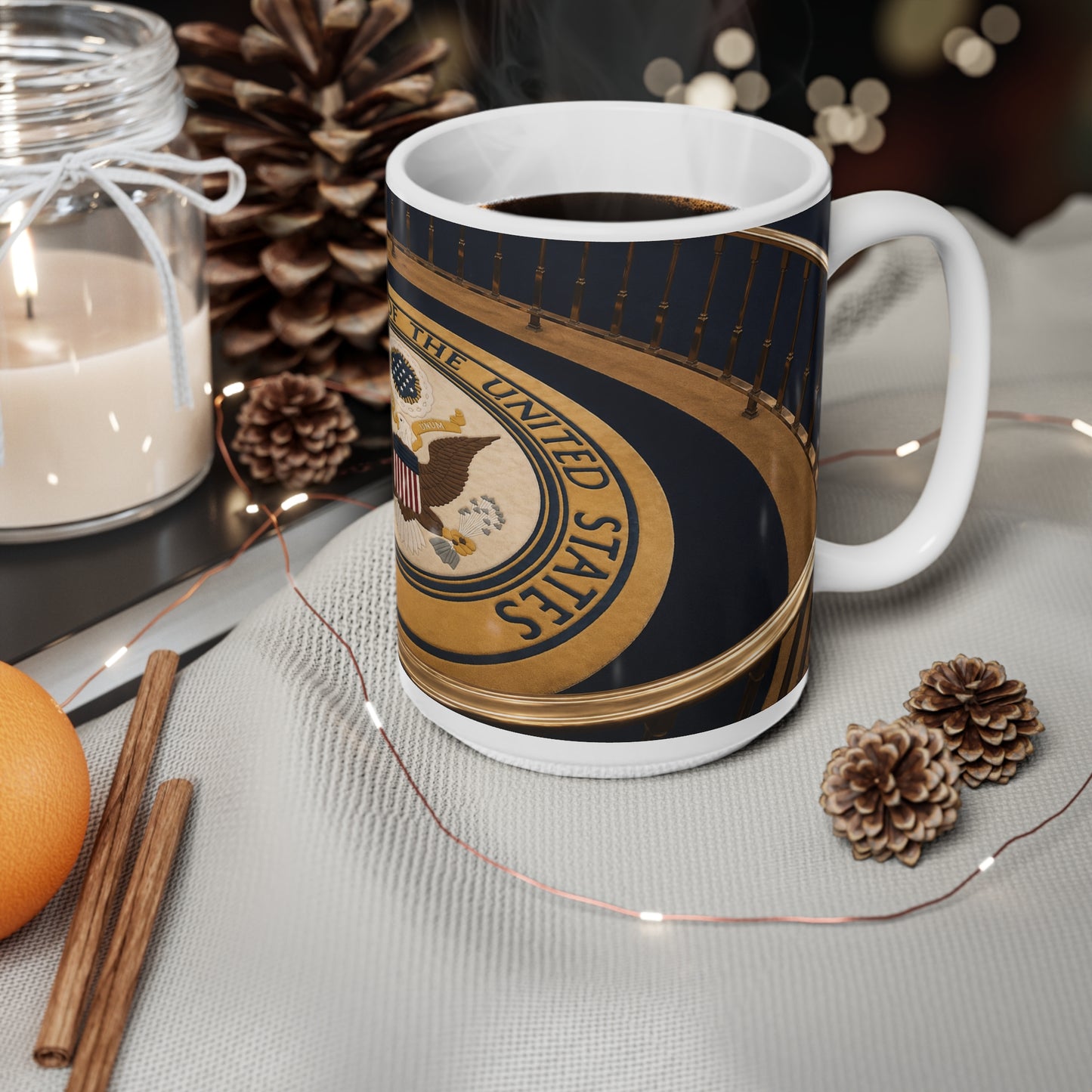 Presidential Seal Ceramic Coffee Mug — The Great Seal of the United States, 11oz & 15oz