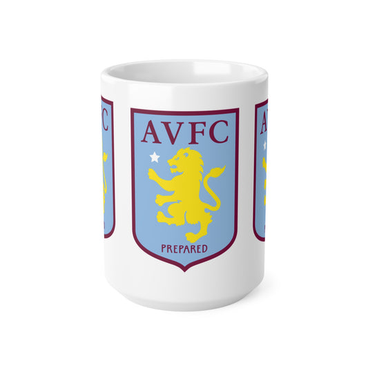Aston VIlla Ceramic Crest Coffee Mug — 11oz & 15oz Football Fan Gift