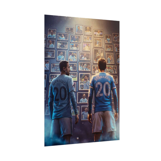 Bernardo Silva Soccer Legends Poster — Number 20 Tribute Rolled Poster