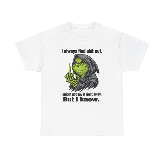 Reaper Witch Graphic Tee — "I Always Find Shit Out. I Might Not Say It Right Away, But I Know."