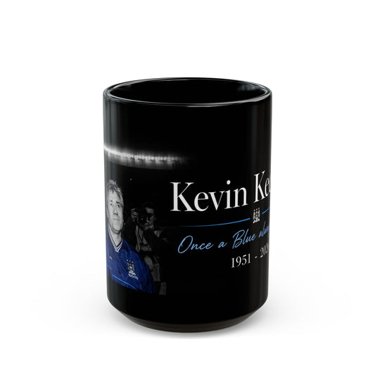 Kevin Keegan Memorial Black Mug – "Once a Blue, Always a Blue" (11oz/15oz)