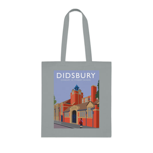 Elm Grove Didsbury C of E Primary School Vintage Travel Tote — Retro Illustrated Cotton Shopper Bag