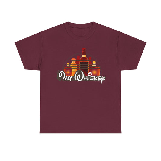 Whiskey Bottle Graphic Tee — Walt Whiskey Retro Bar Shirt