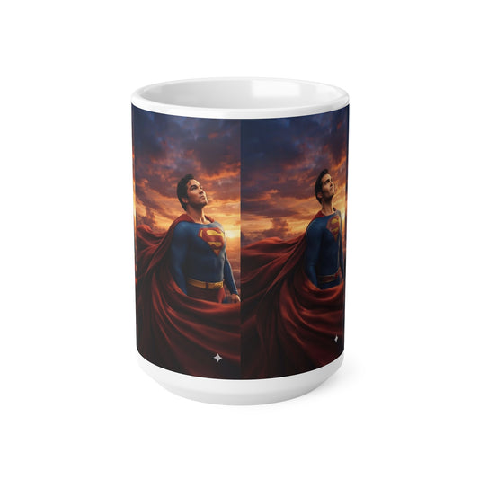 Superman Sunset Ceramic Coffee Mug — 11oz & 15oz