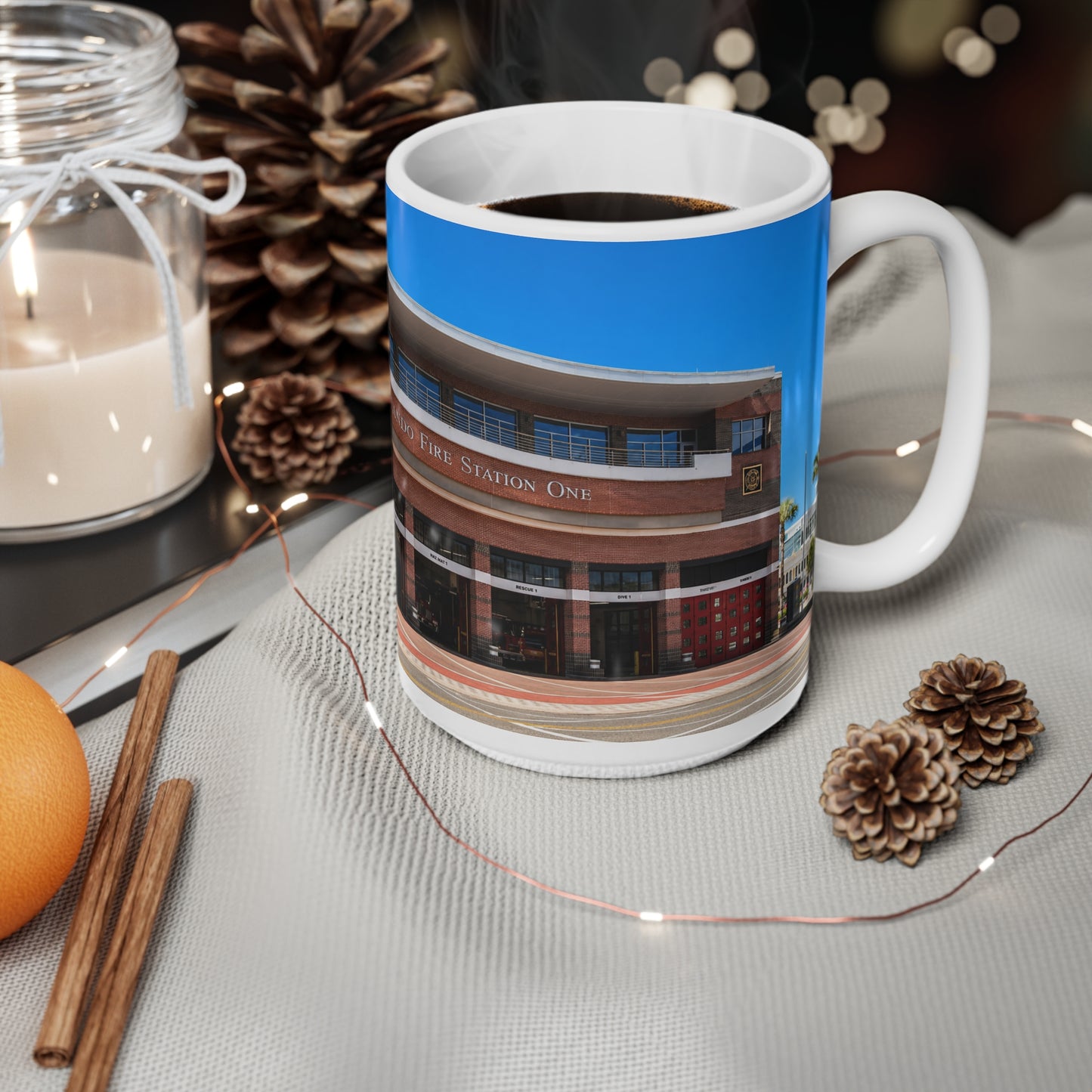 City of Orlando Fire Station One Ceramic Coffee Mug — 11oz & 15oz Souvenir