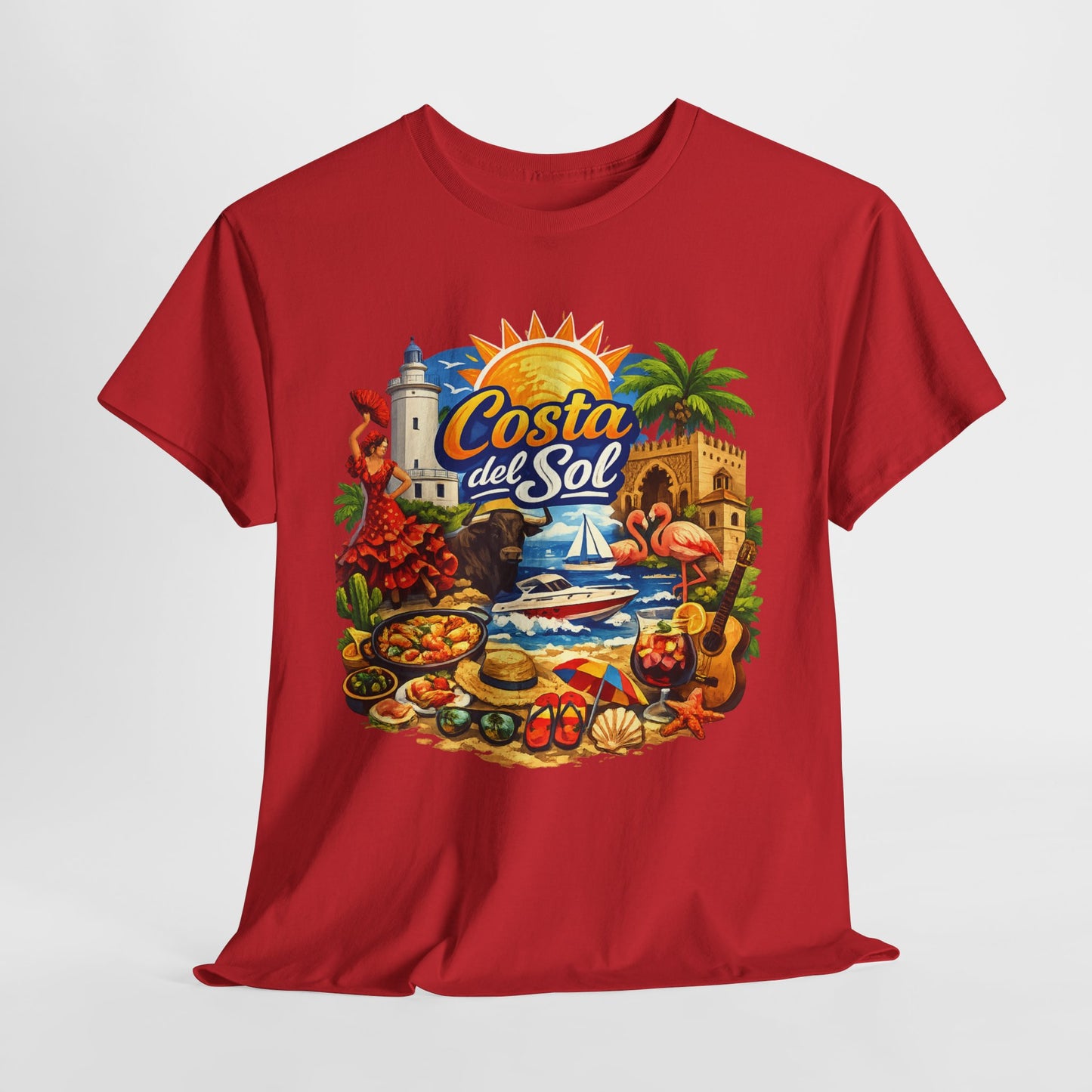 Costa del Sol Beach T-Shirt — Vintage Tropical Vacation Tee