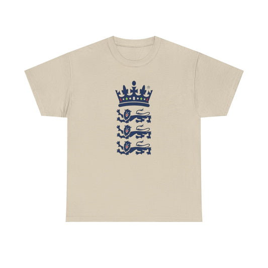 English Cricket T-Shirt — Vintage Cricket Crest Tee