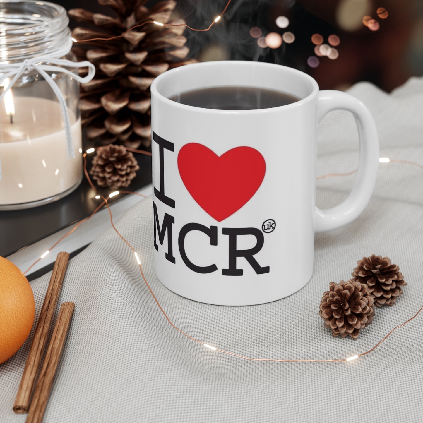 I Love Manchester Mug - I MCR Ceramic Coffee Mug (11oz & 15oz)
