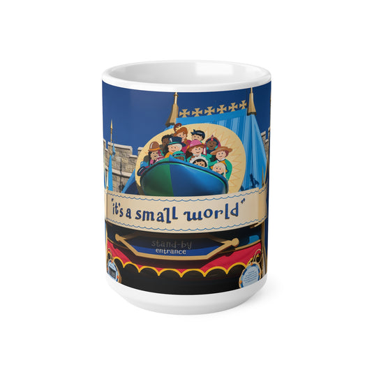 It's a Small World Ceramic Coffee Mug – Disneyland Attraction Design (11oz & 15oz)