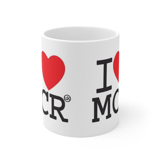 I Love Manchester Mug - I MCR Ceramic Coffee Mug (11oz & 15oz)