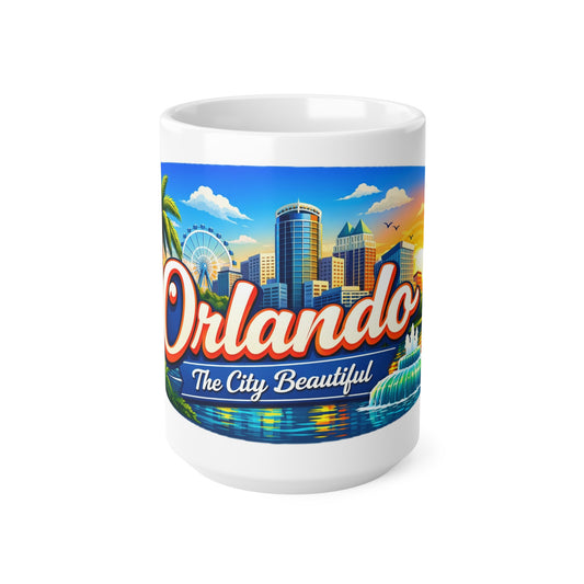 Orlando Ceramic Coffee Mug — "Orlando The City Beautiful" 11oz & 15oz