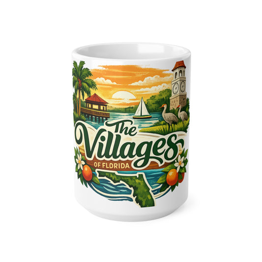 The Villages of Florida Ceramic Coffee Cups, 11oz, 15oz