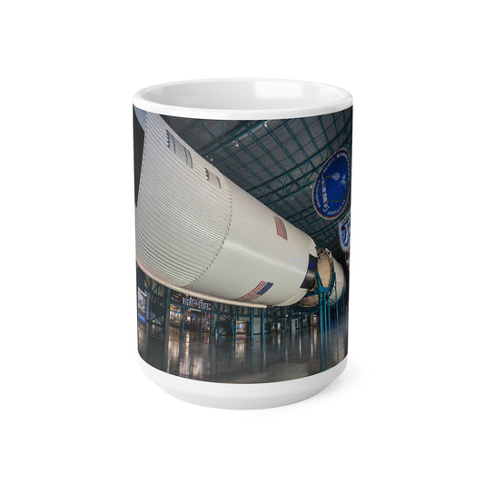 Space Museum Rocket Ceramic Coffee Mug – NASA Exhibit Photo, 11oz & 15oz