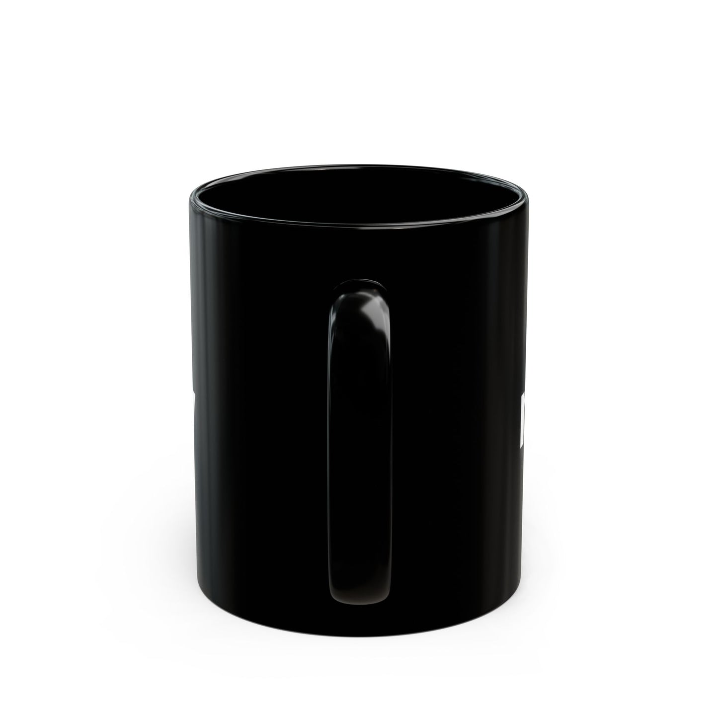 "Go ahead, make my day" Bold White Typography (11oz & 15oz). -Black Ceramic Mug