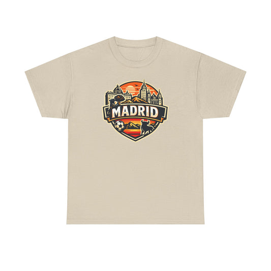 Madrid Skyline Soccer Crest T-Shirt