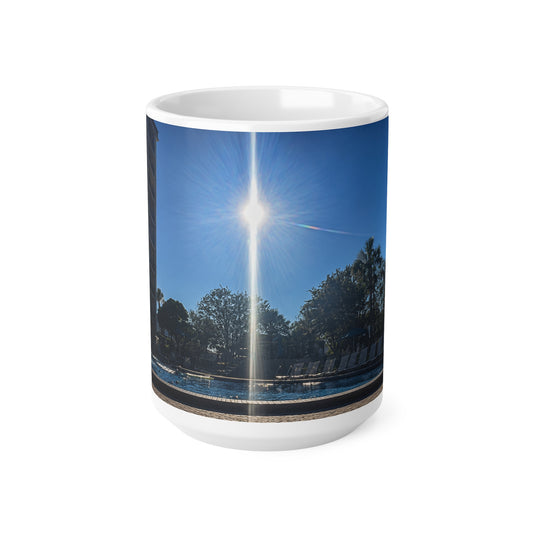 Rosen Inn Closest to Universal Sunrise Poolside Mug — 11oz & 15oz Ceramic Coffee Cup