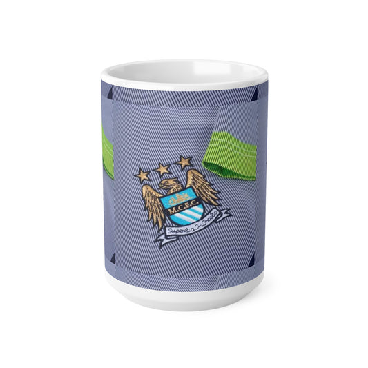Manchester City Crest Ceramic Coffee Mug — 11oz & 15oz Football Fan Gift