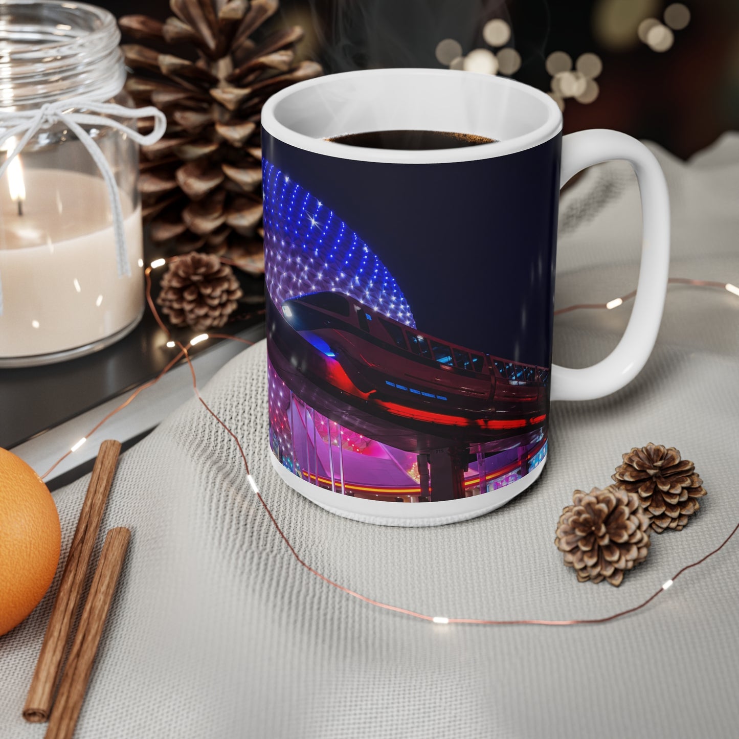 Epcot & Monorail Lights Ceramic Mug – 11oz/15oz