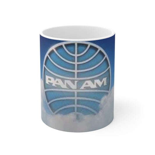 Pan Am Logo Coffee Mug — Vintage Airline Travel Ceramic Mug (11oz & 15oz)
