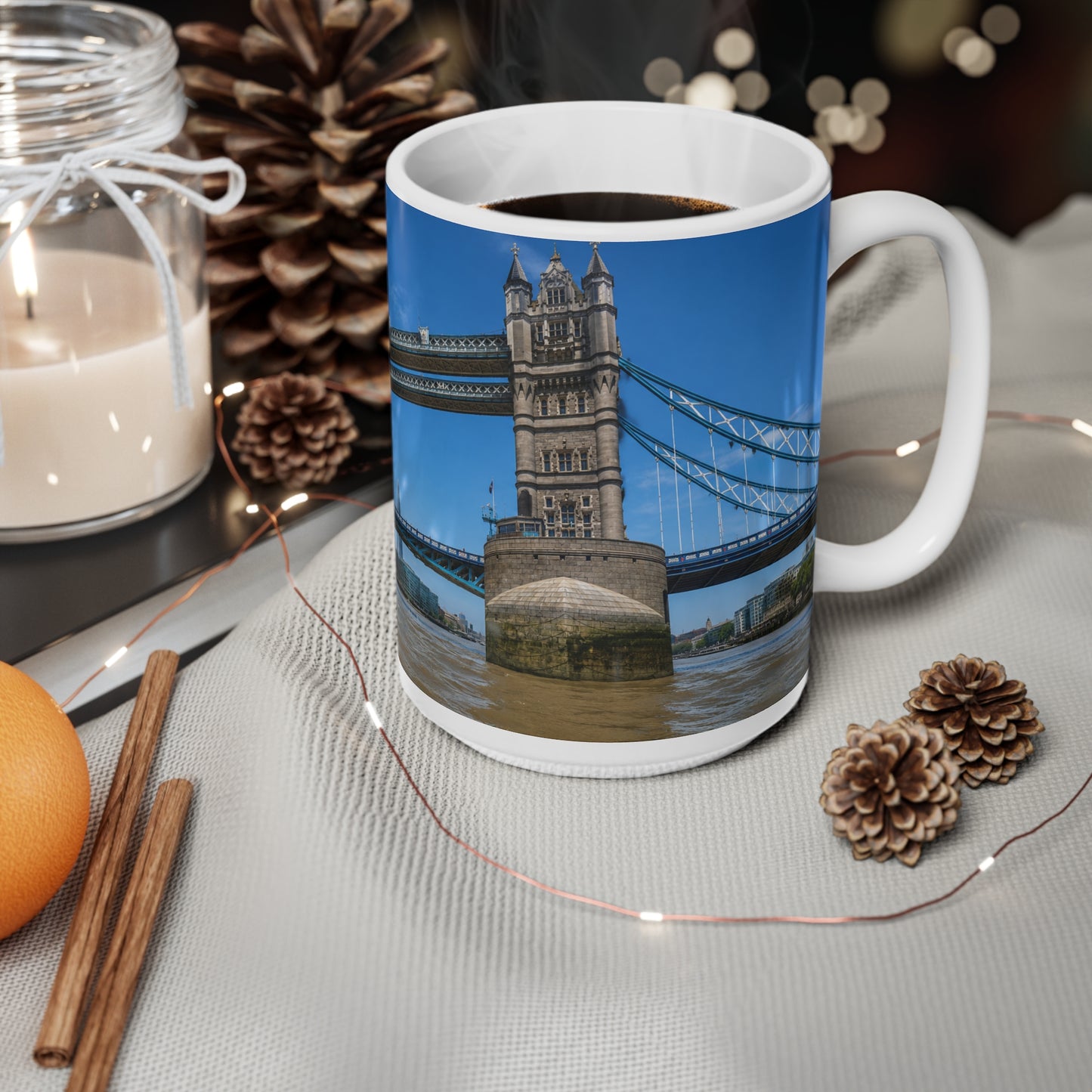 London Tower Bridge Photo Ceramic Coffee Mug — 11oz & 15oz