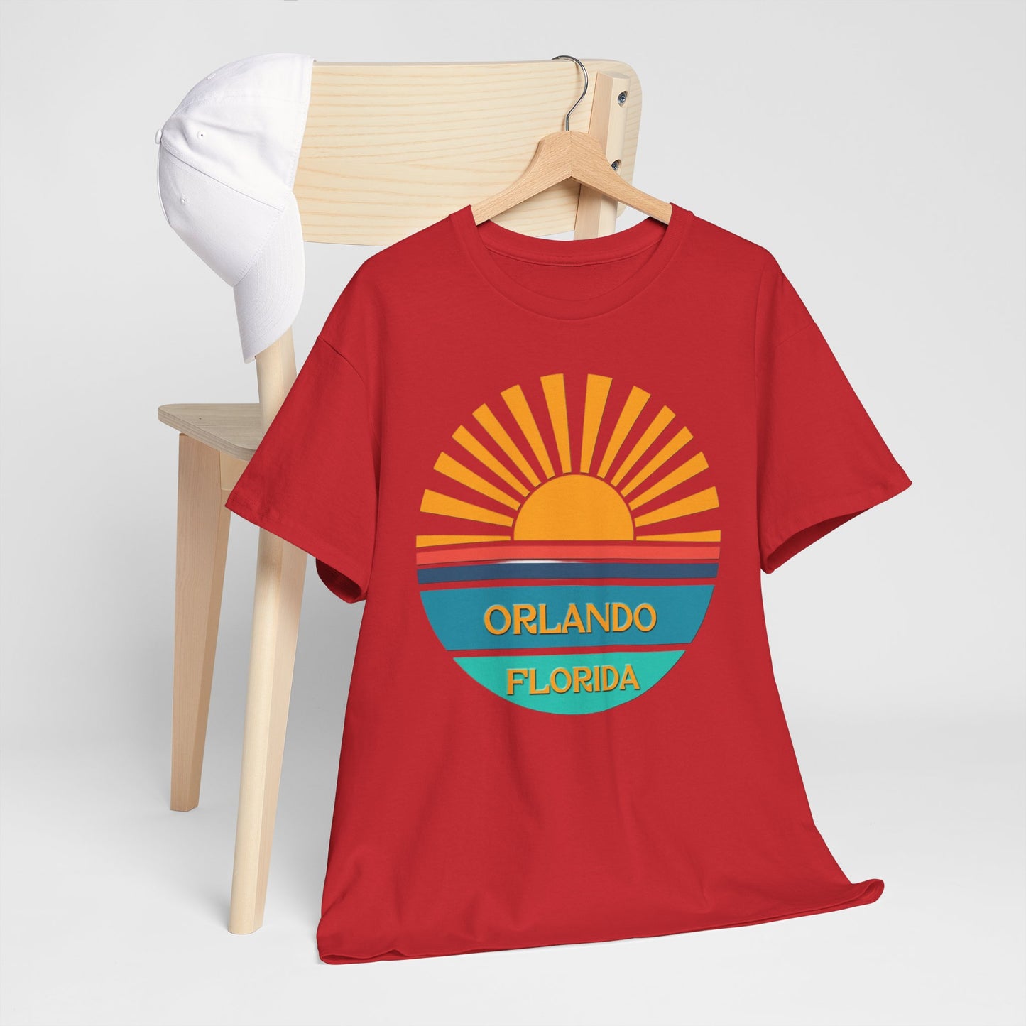 Orlando Florida Sunset T-Shirt – Retro Sunburst Vacation Tee