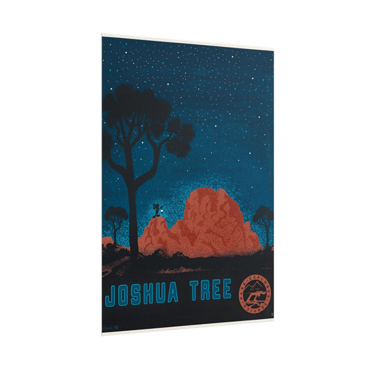 Joshua Tree Night Sky Poster - Rolled Art Print