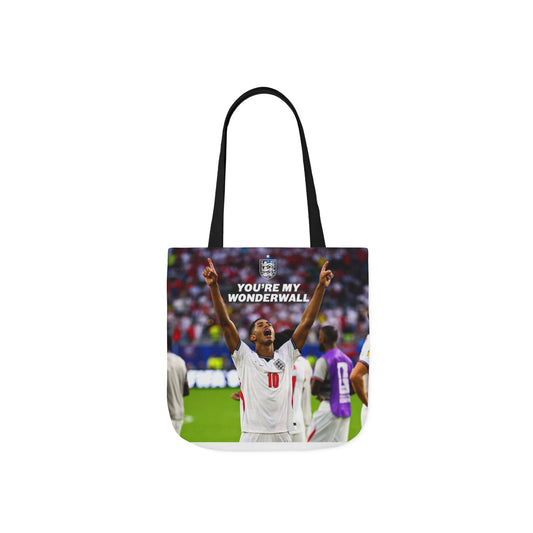 Jude Bellingham England Celebration Tote Bag – "You’re My Wonderwall" England Fan Canvas Tote