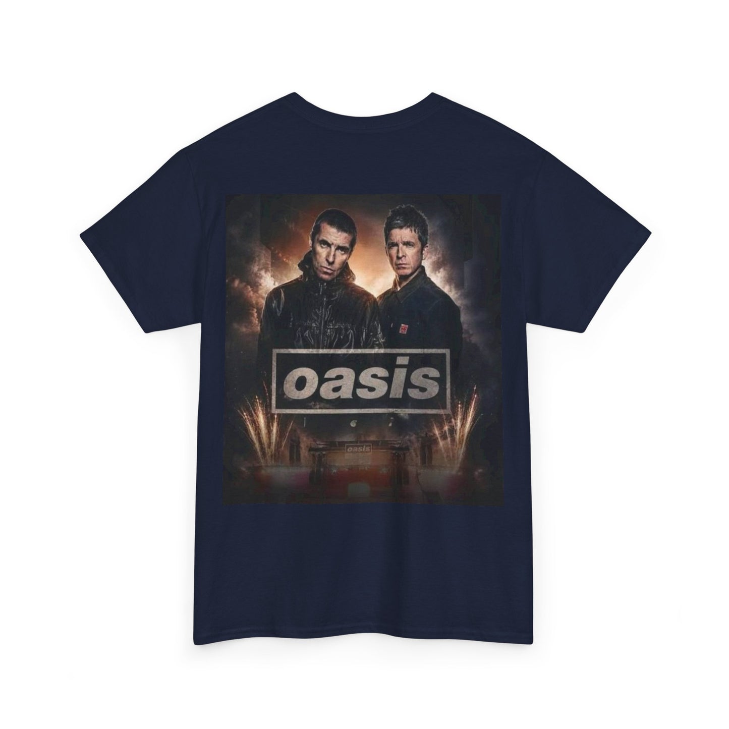 Oasis Band Logo Tee — Retro Rock Concert Graphic T-Shirt