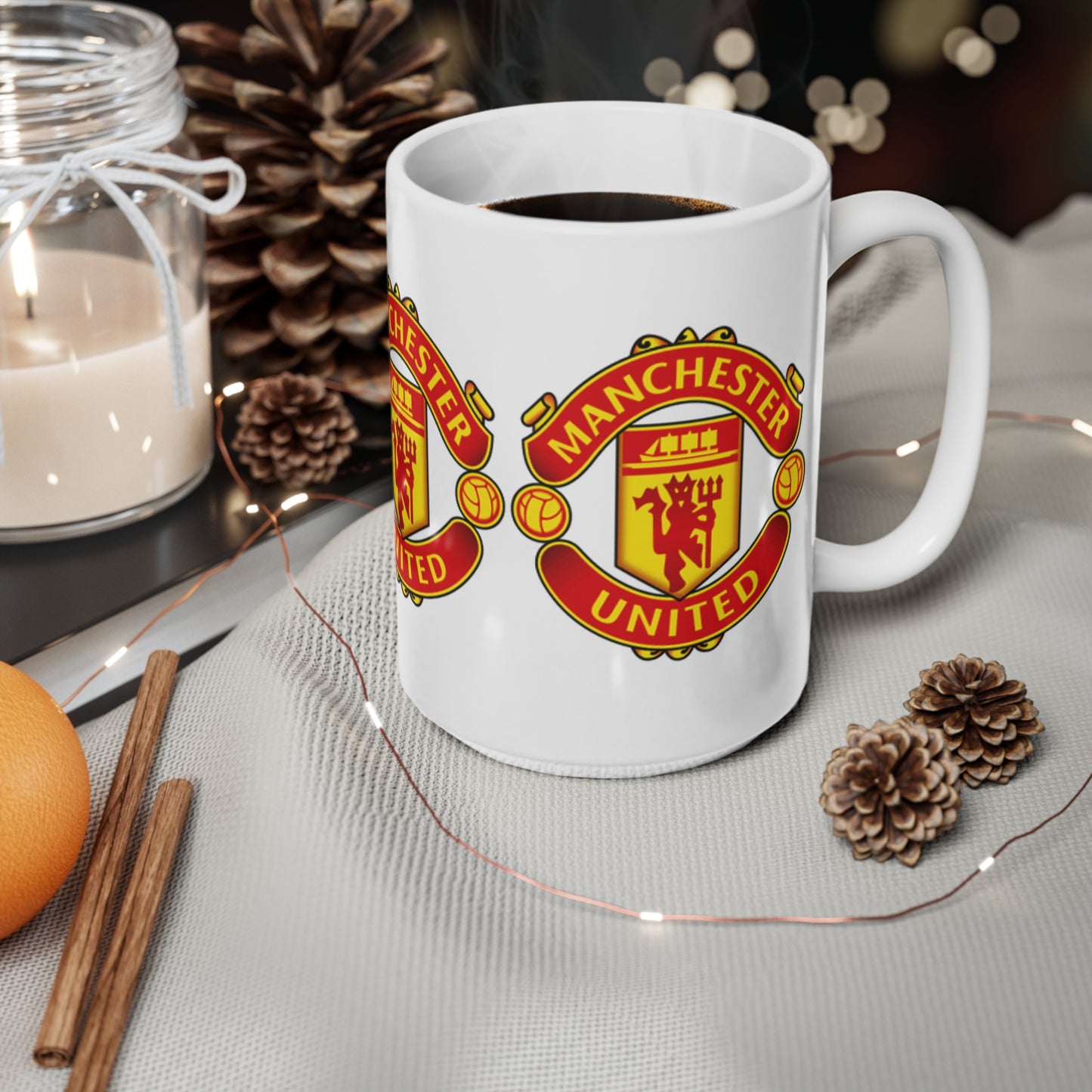 Manchester United Ceramic Coffee Mug — 11oz & 15oz Team Logo Cup