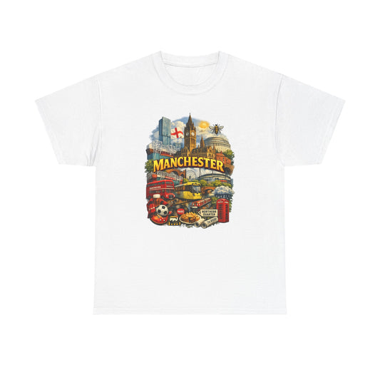 Manchester Skyline Collage T-Shirt