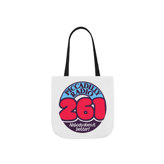 Tote Bag — Retro 'Piccadilly Radio 261' Vintage Logo Canvas Tote
