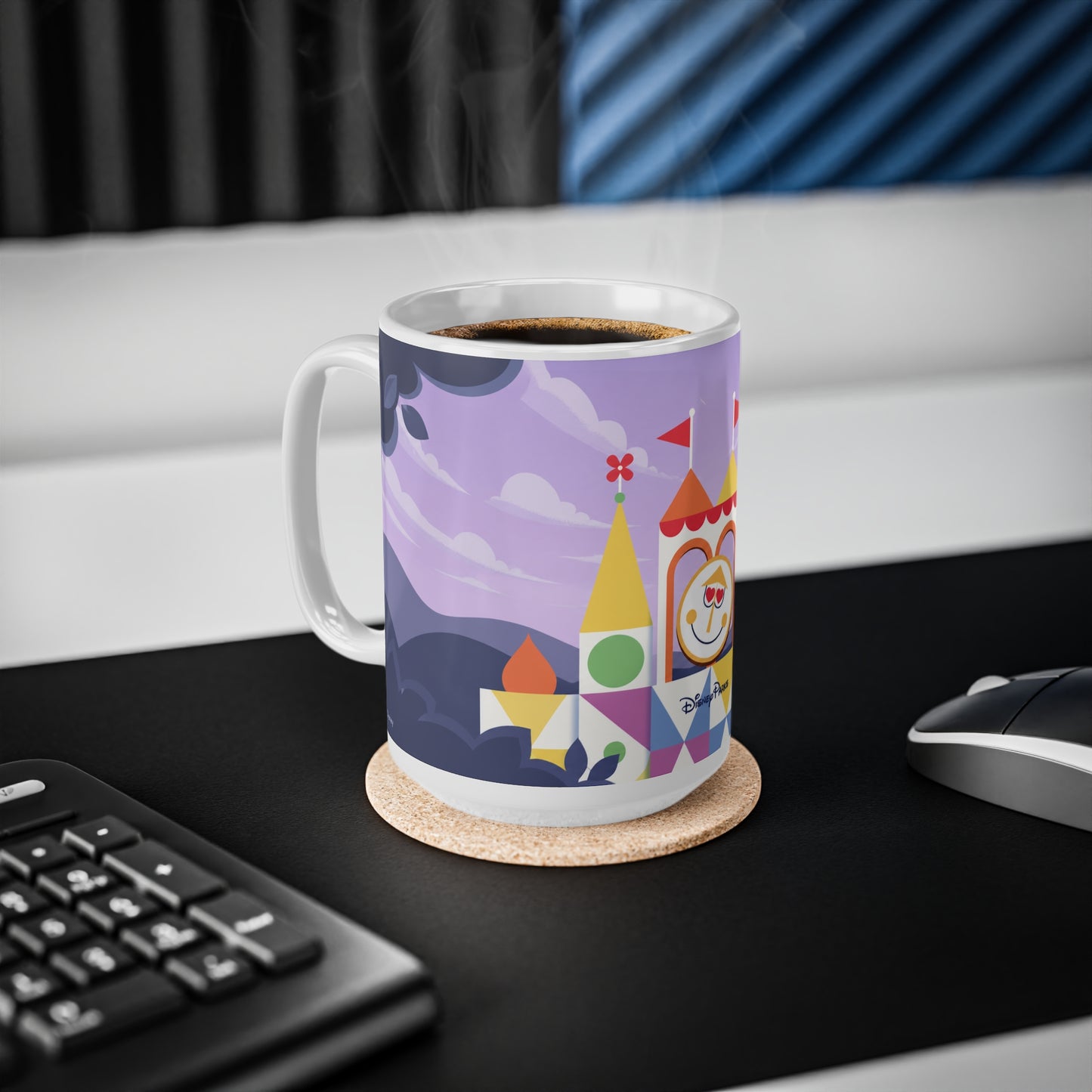 It's a small world Mug — Colorful Fantasy Castle Ceramic Coffee Cup (11oz & 15oz)