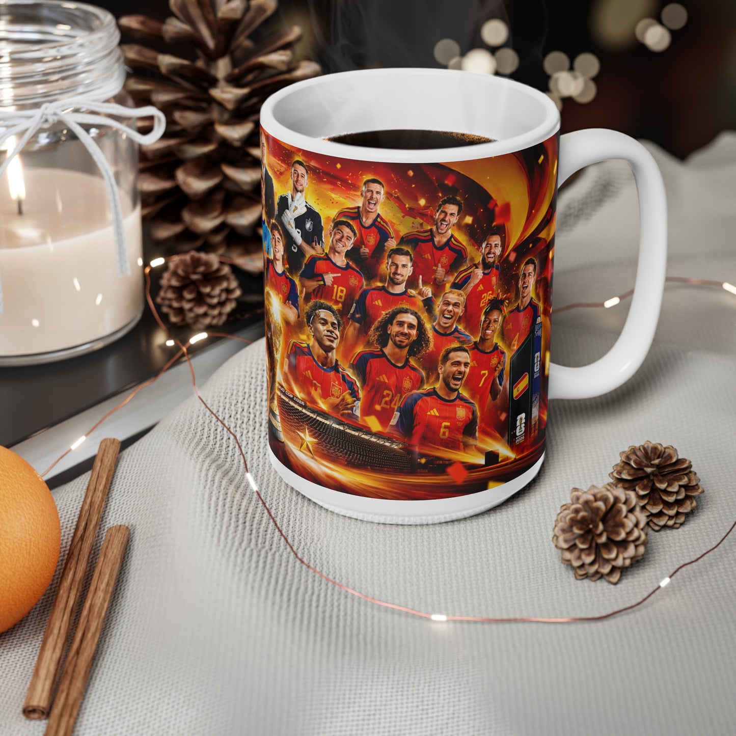 Spain World Cup Winners Team Photo Ceramic Mug – 11oz & 15oz