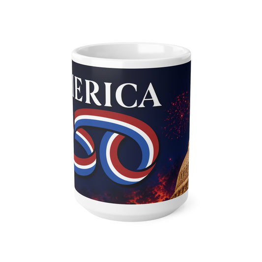America 250 Ceramic Coffee Mug — Patriotic 11oz/15oz