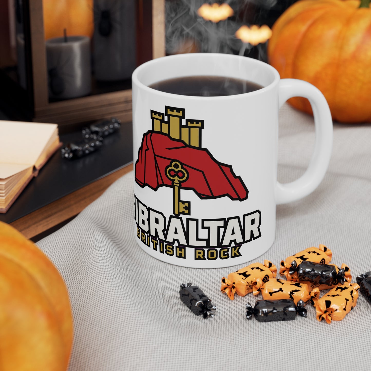 Gibraltar British Rock Ceramic Coffee Cups, 11oz, 15oz