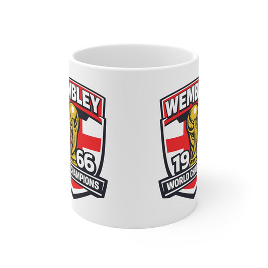 England Wembley 1966 World Champions Ceramic Coffee Cup (11oz & 15oz)
