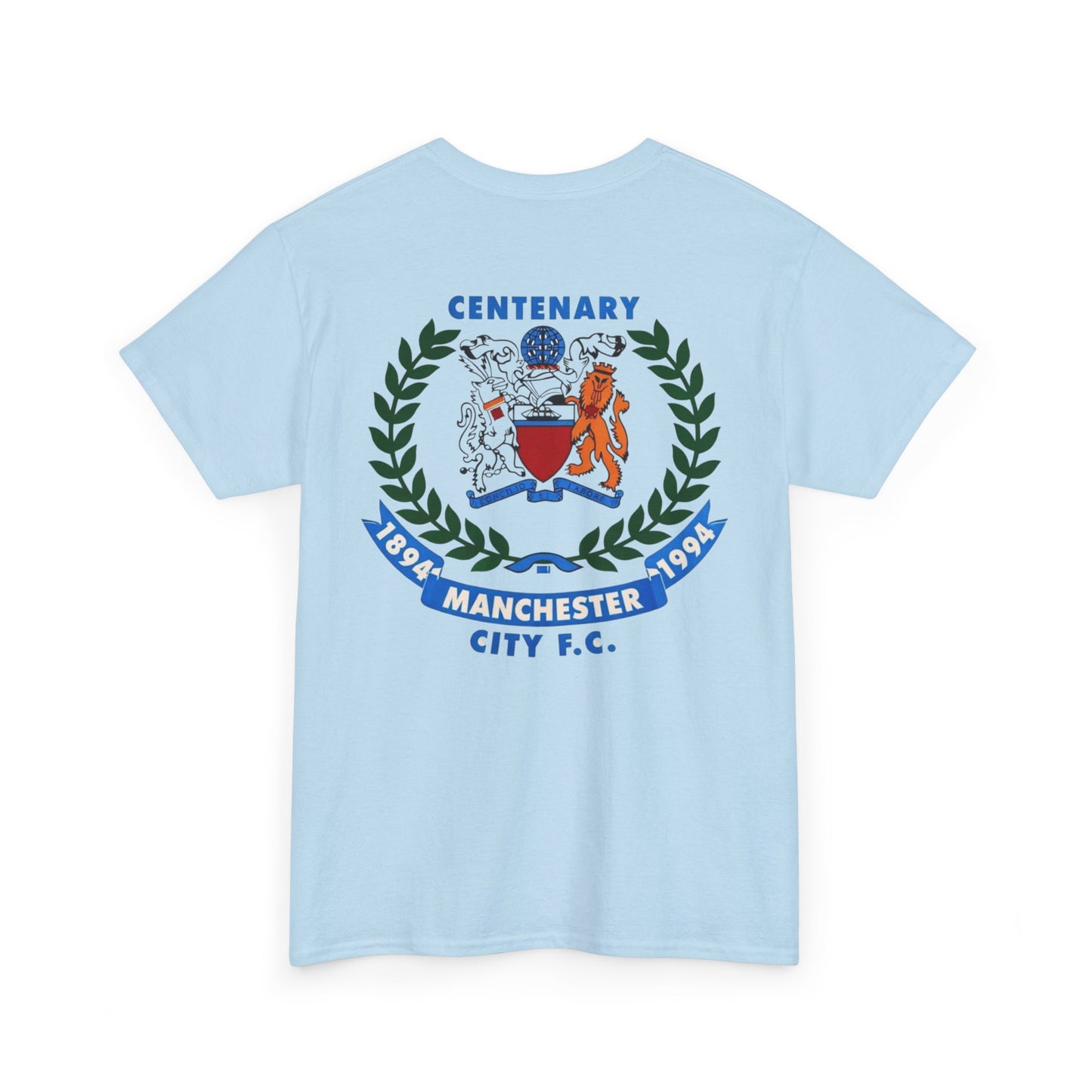 Manchester City F.C. Centenary Crest Tee — 1894–1994 Football Club Shirt