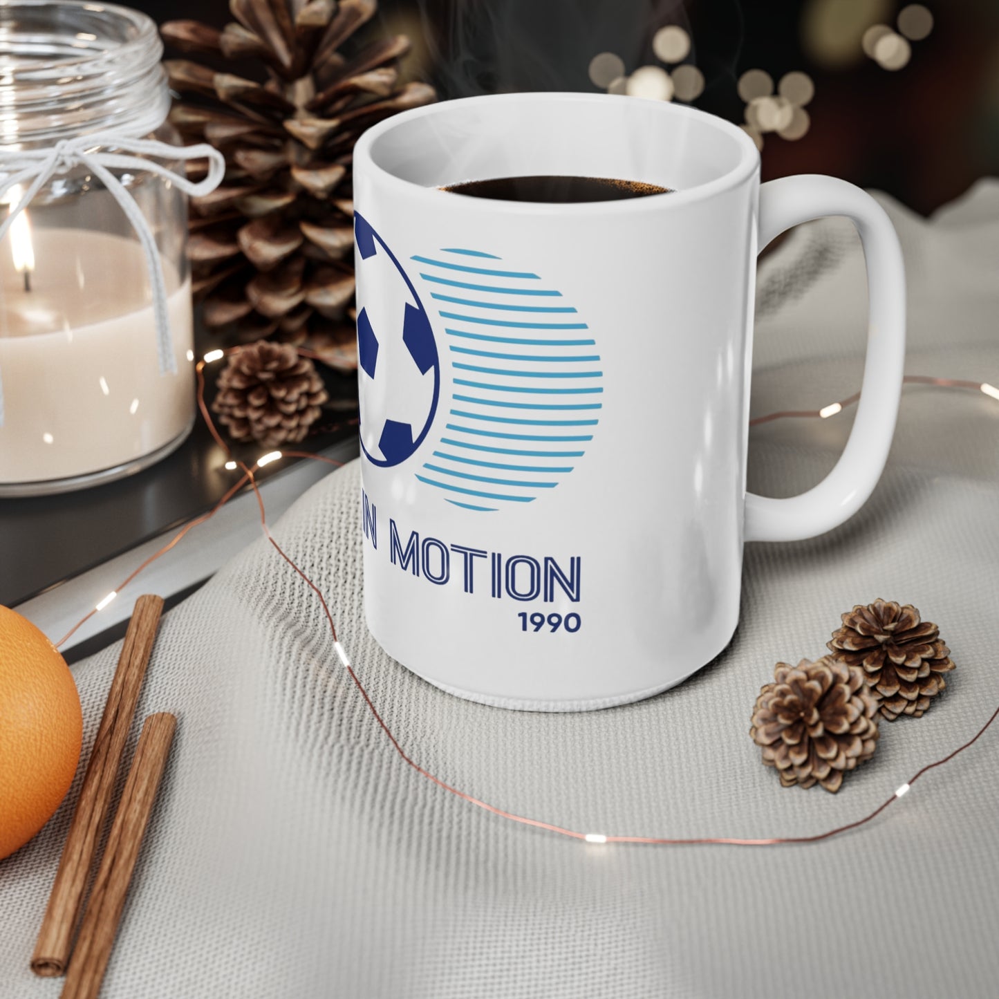 England “World in Motion” Ceramic Coffee Mug – 11oz & 15oz