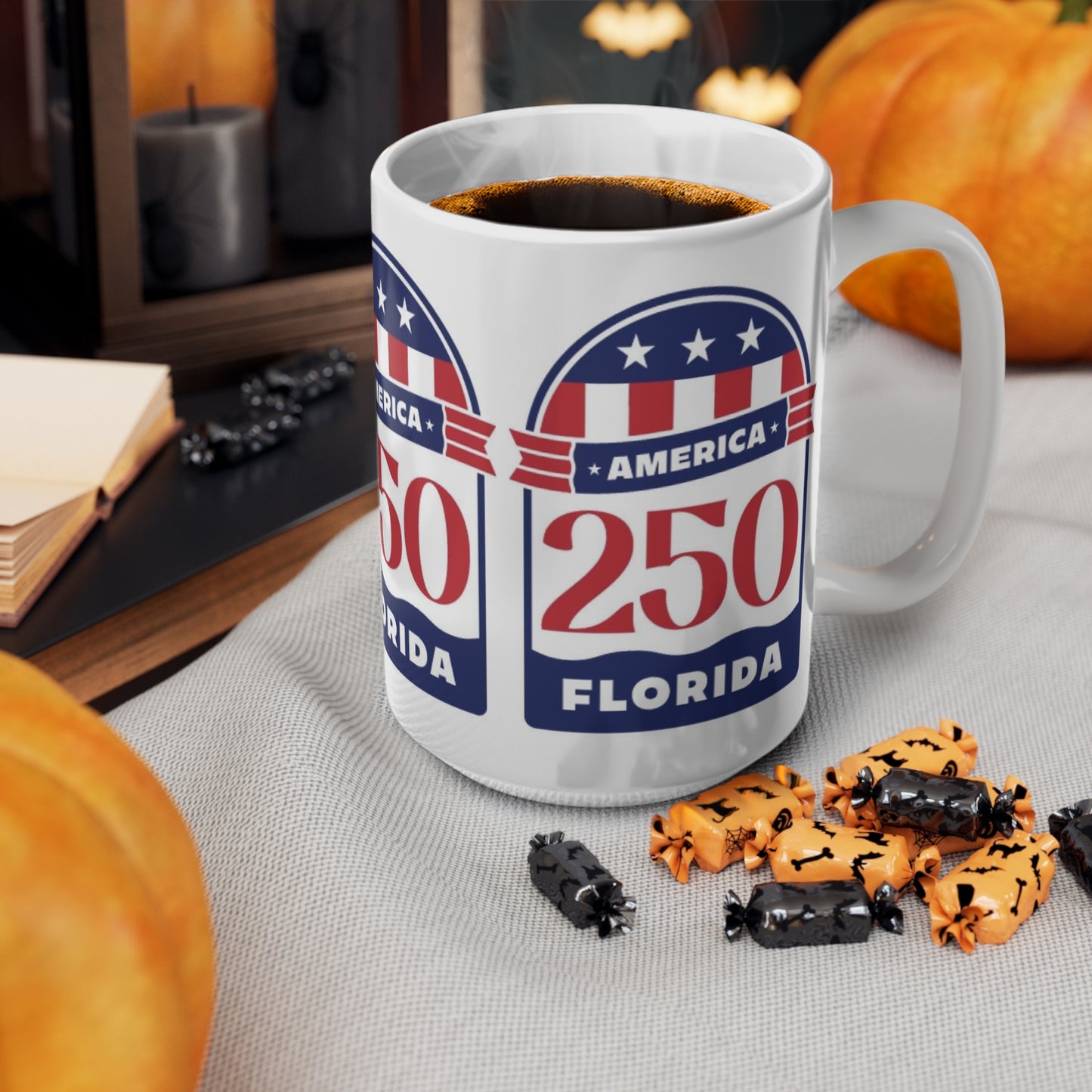 Florida 250 America Ceramic Coffee Mug — Patriotic Racing Number 11oz/15oz