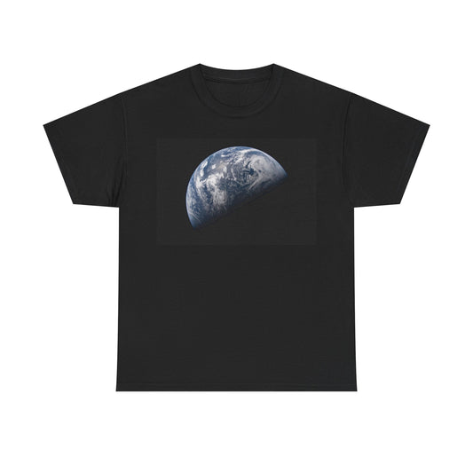 Planet Earthrise Graphic Tee — Vintage NASA Space Photo T-Shirt