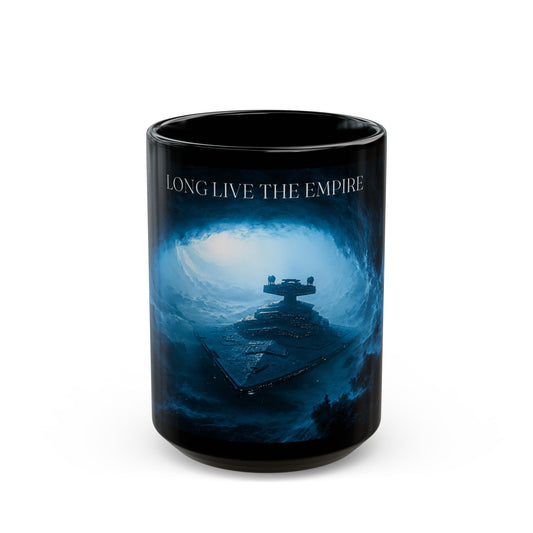 Empire Star Destroyer Black Mug — "Long Live The Empire" Coffee Cup