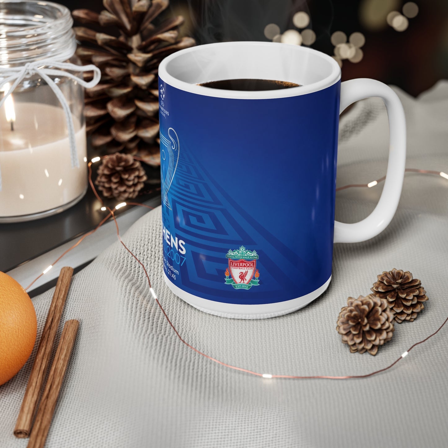 2007 Champions League Final Programme Cover Inspired Ceramic Coffee Mug 11oz/15oz